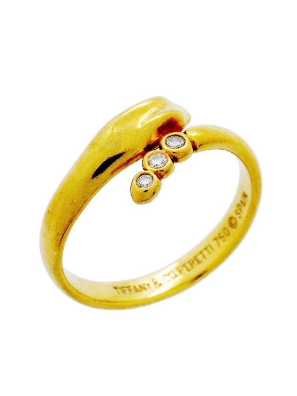 Tiffany & Co Ring Snake Yellow Gold Diamond